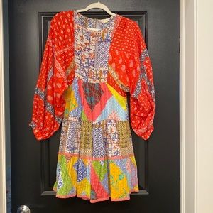 Bandana patchwork dress from Anthropologie